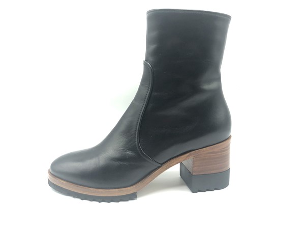 BOTIN HOMERS PIEL NEGRA TC MADERA Tienda online